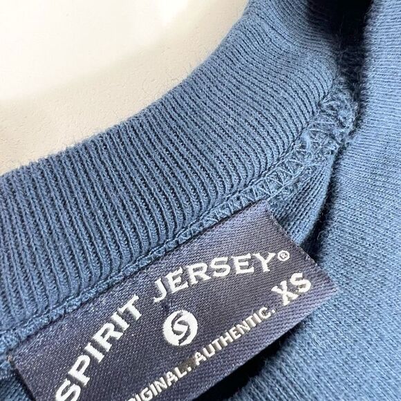 Spirit Jersey Long Sleeve Tee Women's XS Fighting Illini Dip Dye Jersey Illinois - Picture 4 of 8